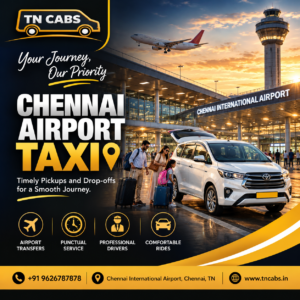 Chennai Airport Taxi Service – Pickup & Drop Cab Booking | TN Cabs